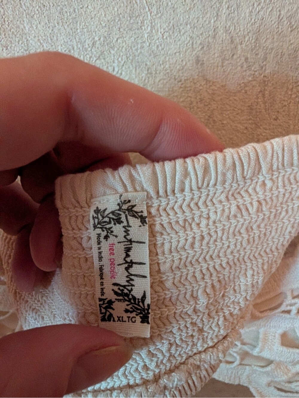 INTIMATELY FREE PEOPLE cream bali lace bralette sz XL - Picture 4 of 5